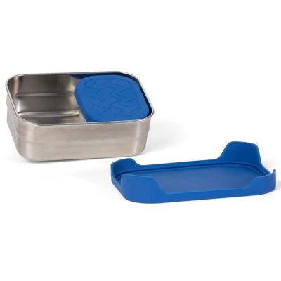 Ergobag Edelstahl Brotdose 2in1 Blau 4 Ergobag Edelstahl Brotdose 2in1 Blau – Bild 2