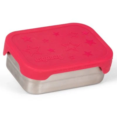 Ergobag Edelstahl Brotdose 2in1 Rot 5 Ergobag Edelstahl Brotdose 2in1 Rot – Bild 3