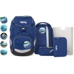 Ergobag Pack Schulranzen-Set 6tlg. Inkl. Klettie-Set Schulranzen