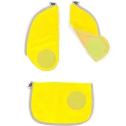 Ergobag Cubo Seitentaschen-Zipset Gelb, 3-tlg.