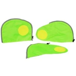 Ergobag Pack Seitentaschen-Zipset Grün, 3-tlg.