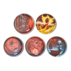 Ergobag Klettie-Set Feuerdrache, 5-tlg.