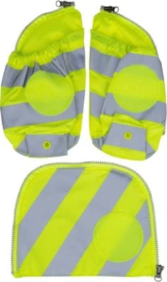 Ergobag Fluo Seitentaschen Zip-Set Mit Reflektorstreifen Gelb Schulranzen-Zubehör 3 Ergobag Fluo Seitentaschen Zip-Set Mit Reflektorstreifen Gelb Schulranzen-Zubehör