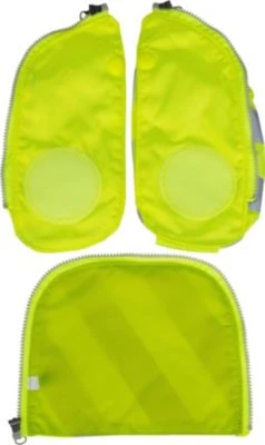 Ergobag Fluo Seitentaschen Zip-Set Mit Reflektorstreifen Gelb Schulranzen-Zubehör 4 Ergobag Fluo Seitentaschen Zip-Set Mit Reflektorstreifen Gelb Schulranzen-Zubehör – Bild 2