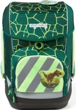 Ergobag Seitentaschen-Zipset Grün Reflektor, 3-tlg.