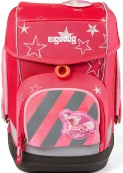 Ergobag Seitentaschen-Zipset Pink Reflektor, 3-tlg.