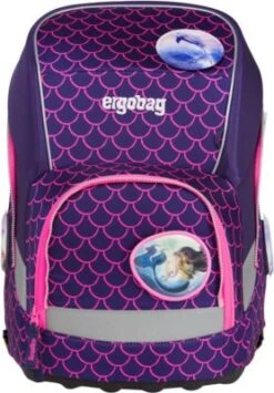 Ergobag Schulranzenset Wide PerlentauchBär, 5-tlg. (2023)