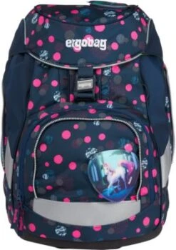 Ergobag Schulranzenset Pack PhantBärsiewelt Reflex Glow, 6-tlg. (2023)