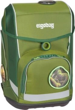 Ergobag Schulranzenset Cubo Grüne MamBär, 5-tlg.