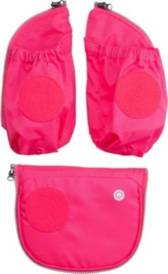 Ergobag LED Seitentaschen-Zipset Pink, 3-tlg.