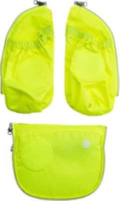 Ergobag LED Seitentaschen-Zipset Gelb, 3-tlg.
