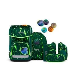 Ergobag Schulranzenset Cubo Light Specials Bärtastisch, 5-tlg. (2023)