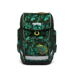 Ergobag Schulranzenset Cubo Main TriBäratops, 5-tlg. (Modell 2023 Mit Festen Seitentaschen)