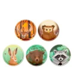 Ergobag Klettie-Set Waldtiere, 5-tlg.