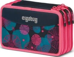 Ergobag Maxi-Federmäppchen Main KorallBär, Befüllt, 40-tlg.